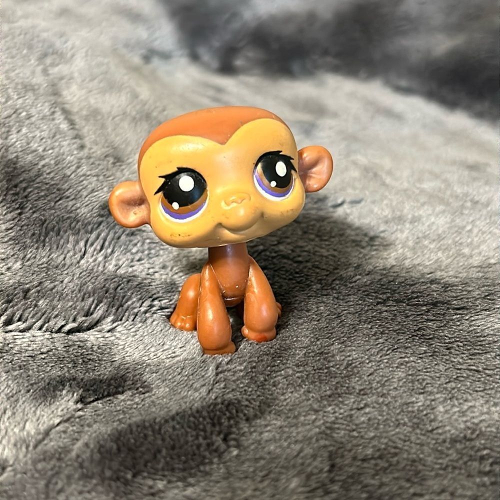 Littlest Pet Shop LPS Brown Monkey